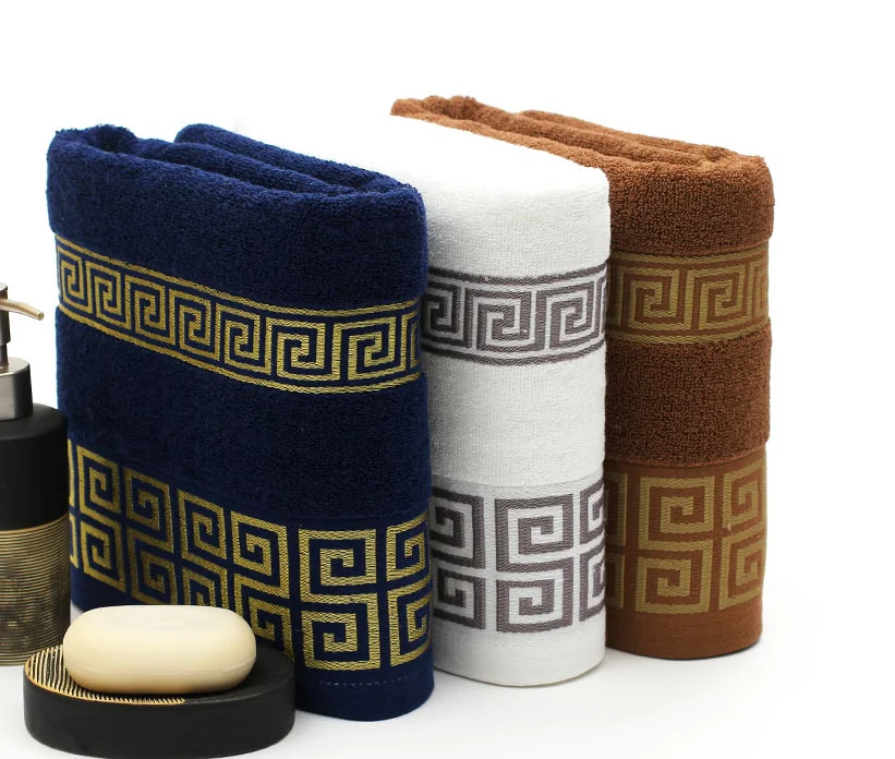 Wholesale New design hot-selling high quality pure color luxury toallas algodon 100% cotton bath towel set
