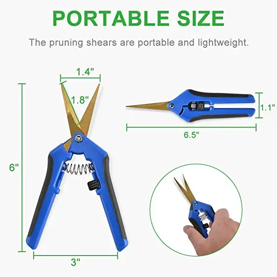 China Cheap  Flowers Herbs Buds Leaves Plant Trimming Scissors Bonsai Pruning Shears
