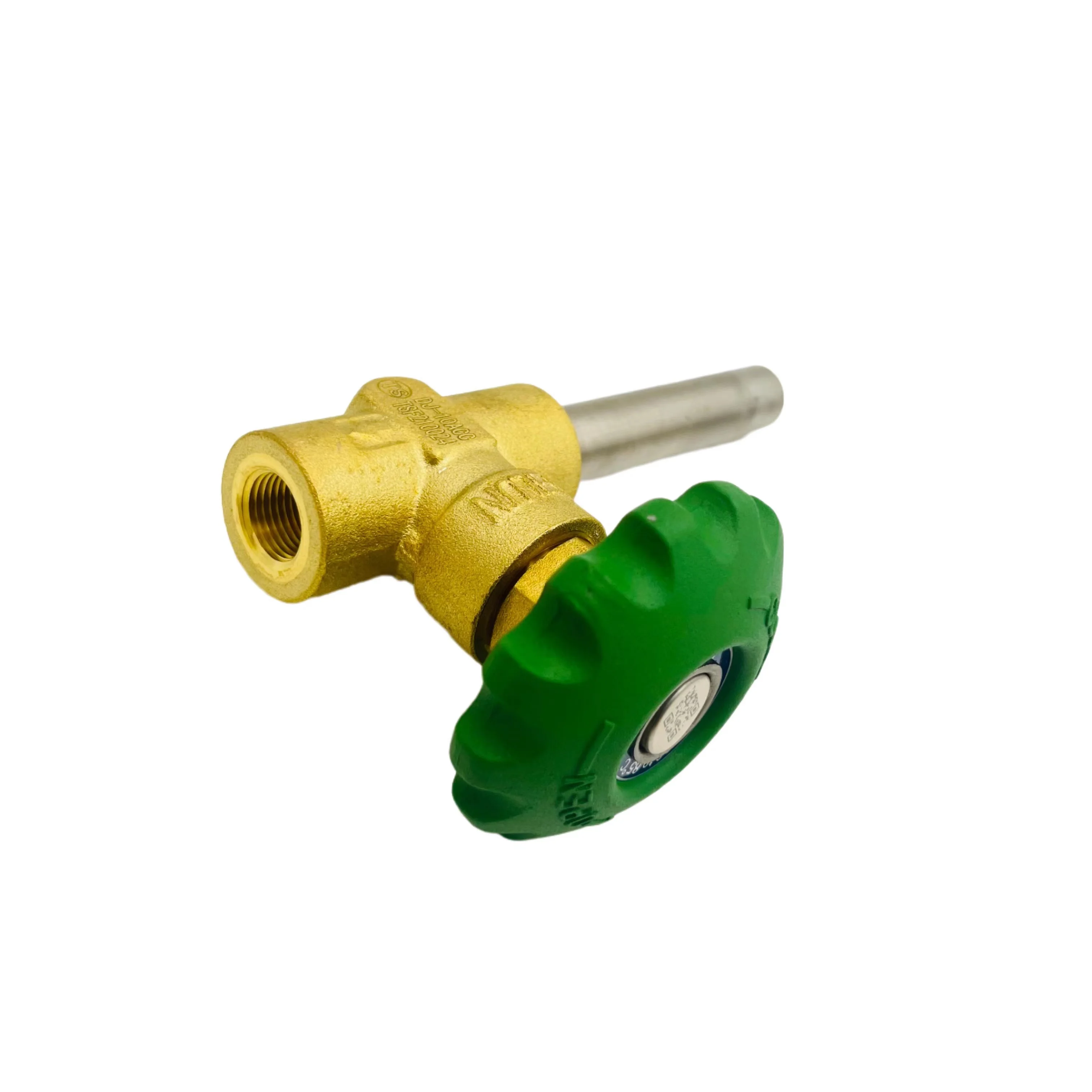 DJ-10ACC Cryogenic copper alloy short stem globe valve for LNG LN2 dewar tank NPT3/8 thread