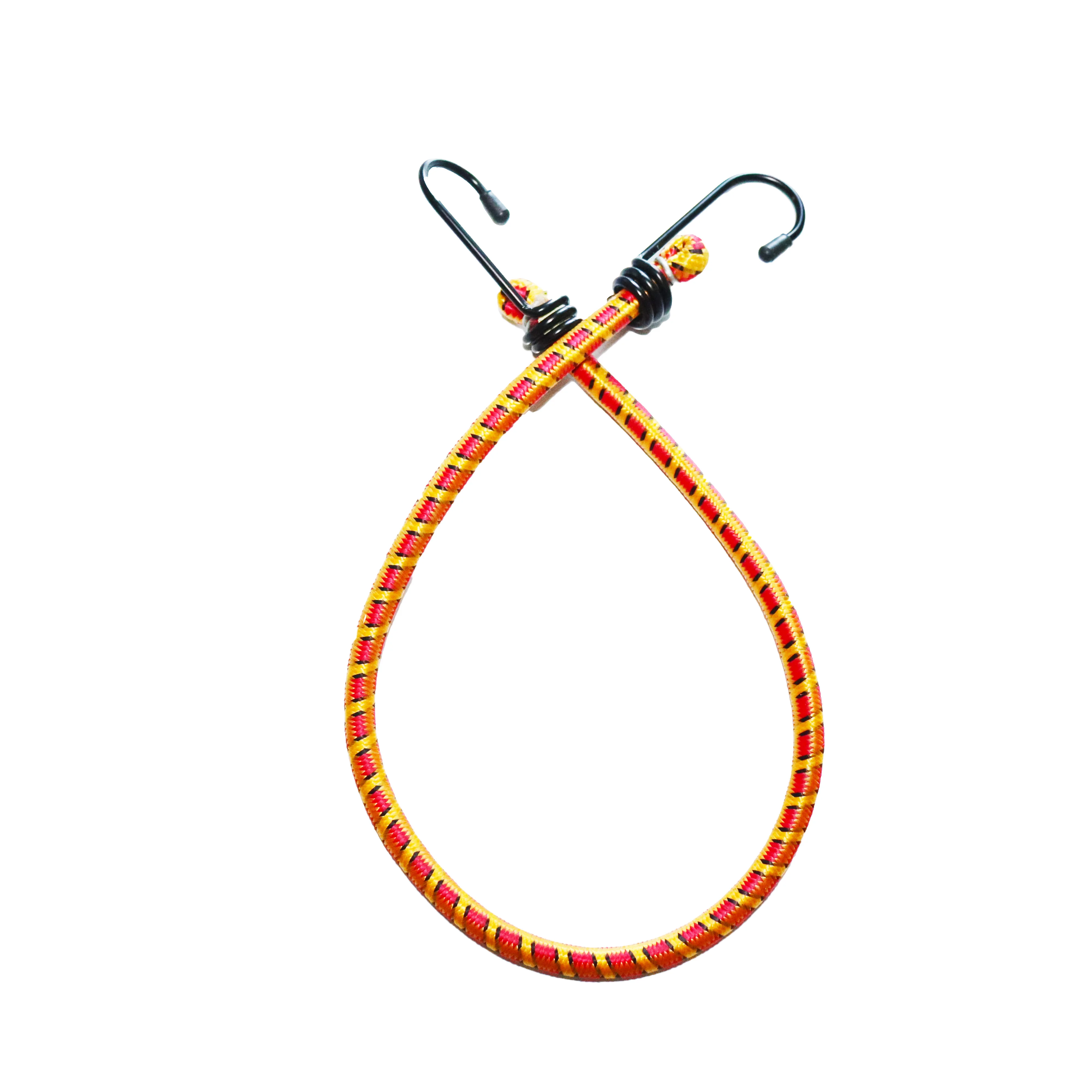 Heavy Duty Bungee Cord Rope Ties Buckle Elastic Bungee Cord for Tent with Plastic Latex Customized Camping Logo Time Outdoor TEX