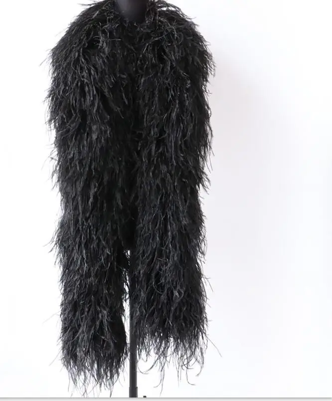 Декоративная цепочка из страусиных перьев длиной 2 ярда