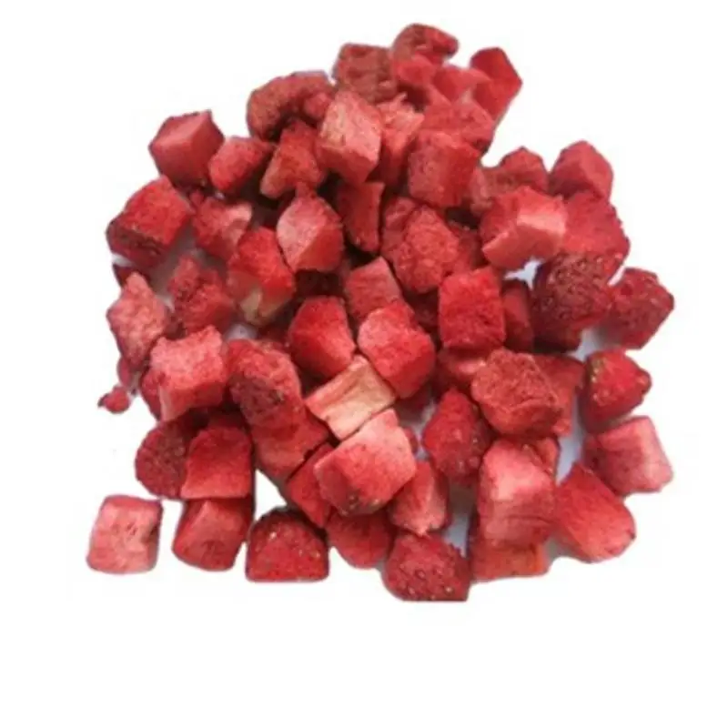 Vacuum dehydrated fruit freeze dried strawberry diced