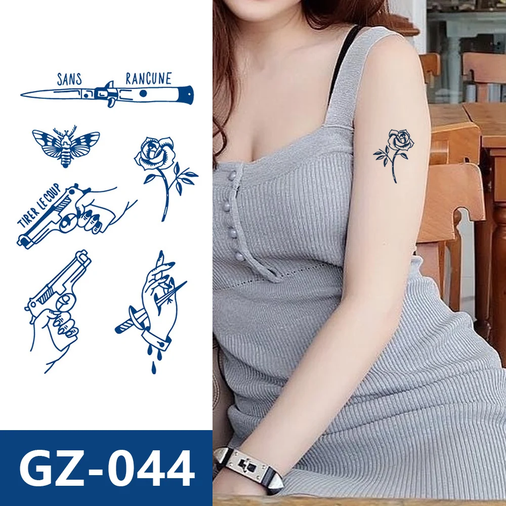 Tattoo Stickers Flower Temporary Tattoos Adult Sexy Party Wholesale Christmas Body Temporary Waterproof for Women Beautify Body