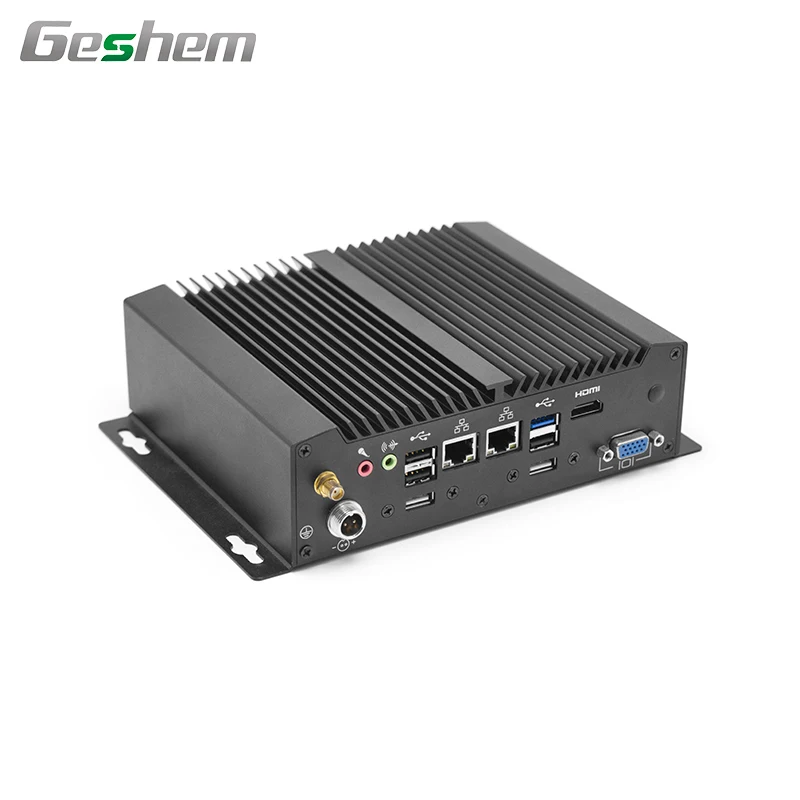 
Embedded Industrial computer mini Fanless Box PC J1900 mini PCI-e 3G 4G BT WiFi Industrial pc 
