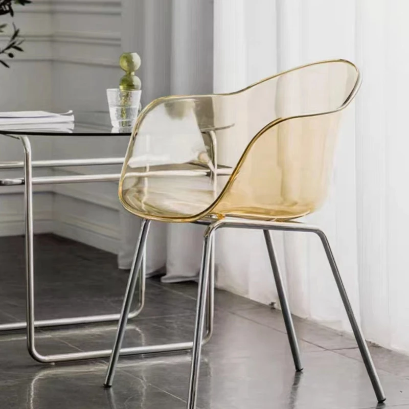 High-end Hotel Events Plastic Chair Crystal Acrylic Transparent Wedding Resin Chair Outdoor Dining Chair