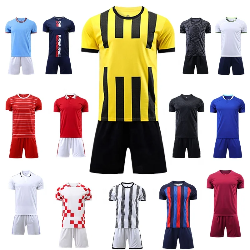 Luson Custom OEM Soccer Wear Club Team Camisetas De futbol Soccer Uniform Thailand Football Jersey Sublimated Soccer Jersey