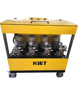 Jiangsu KIET 2500 TON PLC Multiple Points Hydraulic Synchronous Lifting System