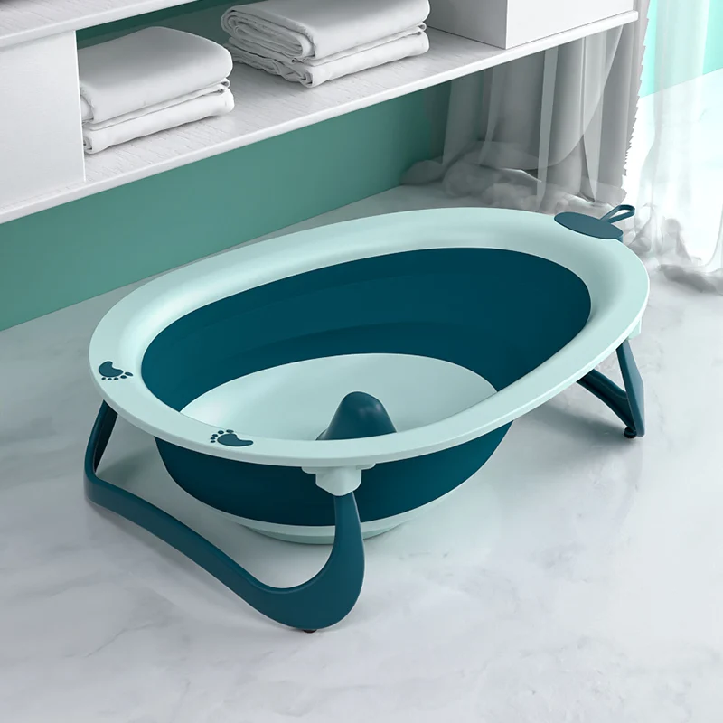 Collapsible Baby Folding Spa Bath Tubs Sets Bathtub Elsa Baby Pink Accessories Withstand 2022