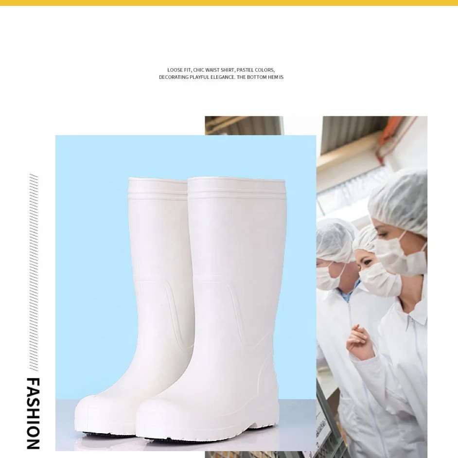 Rain Boots Work Boots Unisex Midi Rain Shoes 5 Pairs Winter Boot Cover Non-slip Plastic Toe Safety Eva 2023 Wholesale Waterproof