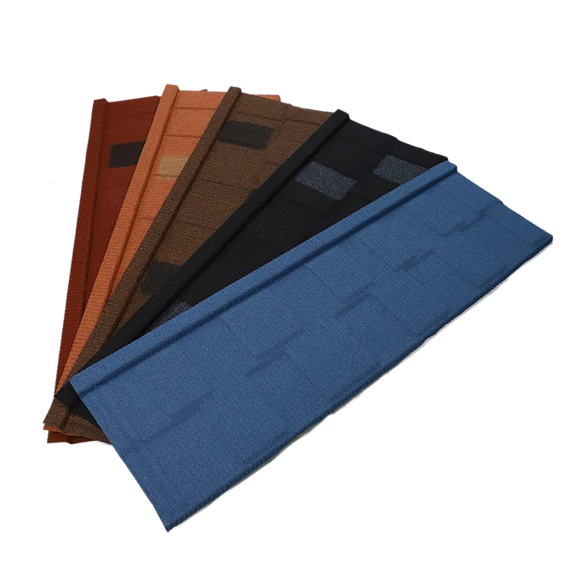 Roof tiles 0.4mm stone coated roofing tile metal asphalt shingles roof tile from China
