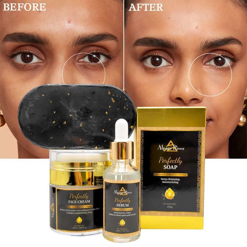 2024 New Natural Organic Vitamin E Carrot Face Dark Spot Removal Collagen Nourishing Skin Korea Skin Care Set