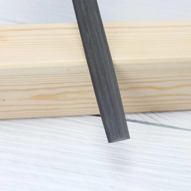 Hebei factory customized t12 high carbon steel rasp file flat wood file triangular files with soft handle