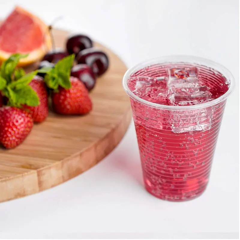 Plastic Disposable Cups For Juice Milk  Clear Plastic Cups Recyclable PP Glasses Party  Picnic BBQ Travel