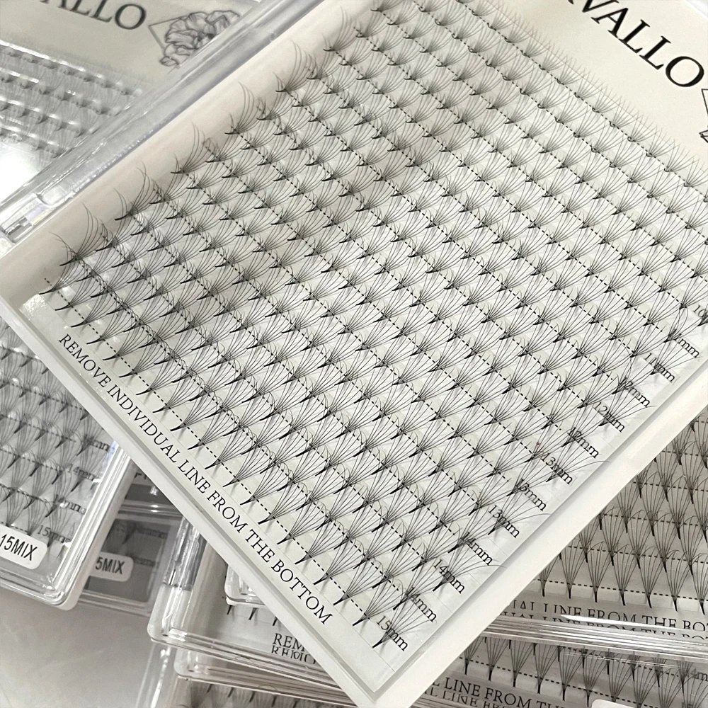 Pbt Material Fans Lashes Extension Luxury Lash Premade Fans Soft Natural Mix Length Super Root Premade Lashextensions