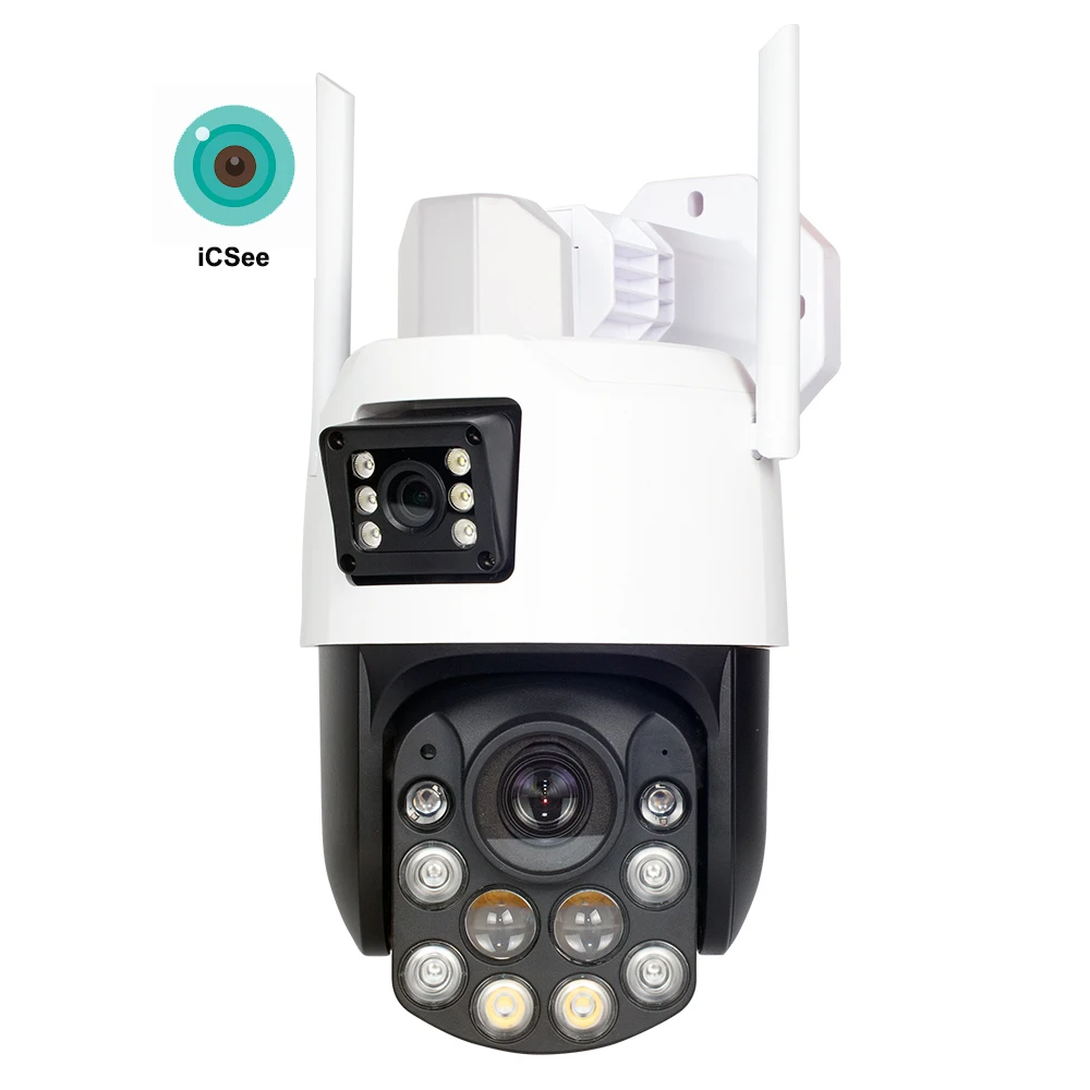 xm Icsee 12x 36x Optical Zoom 6mp Wireless Dual Lens PTZ Camera CCTV 36x Optical Zoom 6mp wifi Dual Lenszoom PTZ network Camera