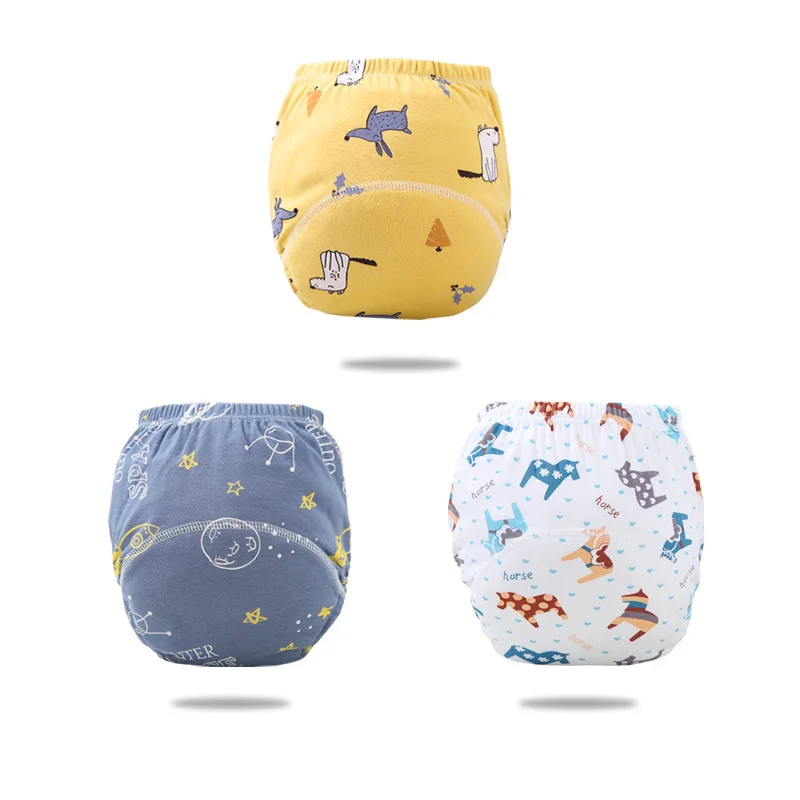 Korean Fashion Reusable Pants Liners Inserts Reusable Cloth Baby Diapers Wholesale In Bulk