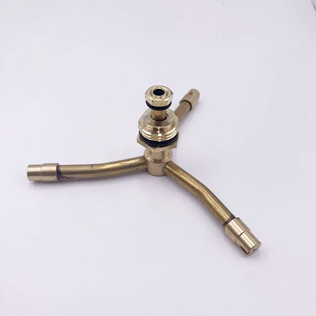 3/4 Arm Copper Rotary Sprinkler Garden Lawn Irrigation Watering Nozzle Sprayer Rotating Brass Sprayer