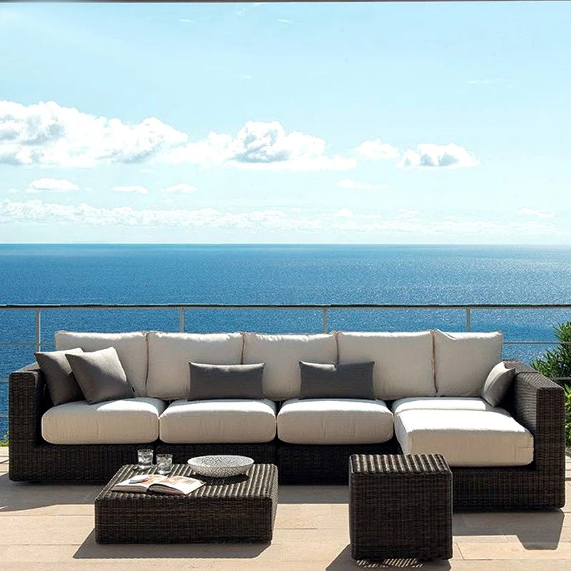 Garden cane garden table sofa set patio furniture wicker rattan outdoor furniture garden sets outdoor furniture