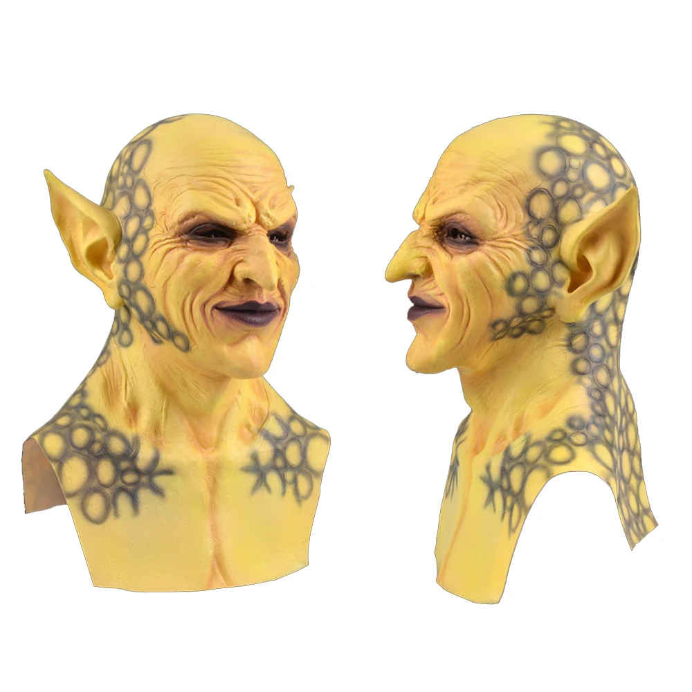 2021 Masquerade props Full face funny Halloween decorations adult horror latex mask