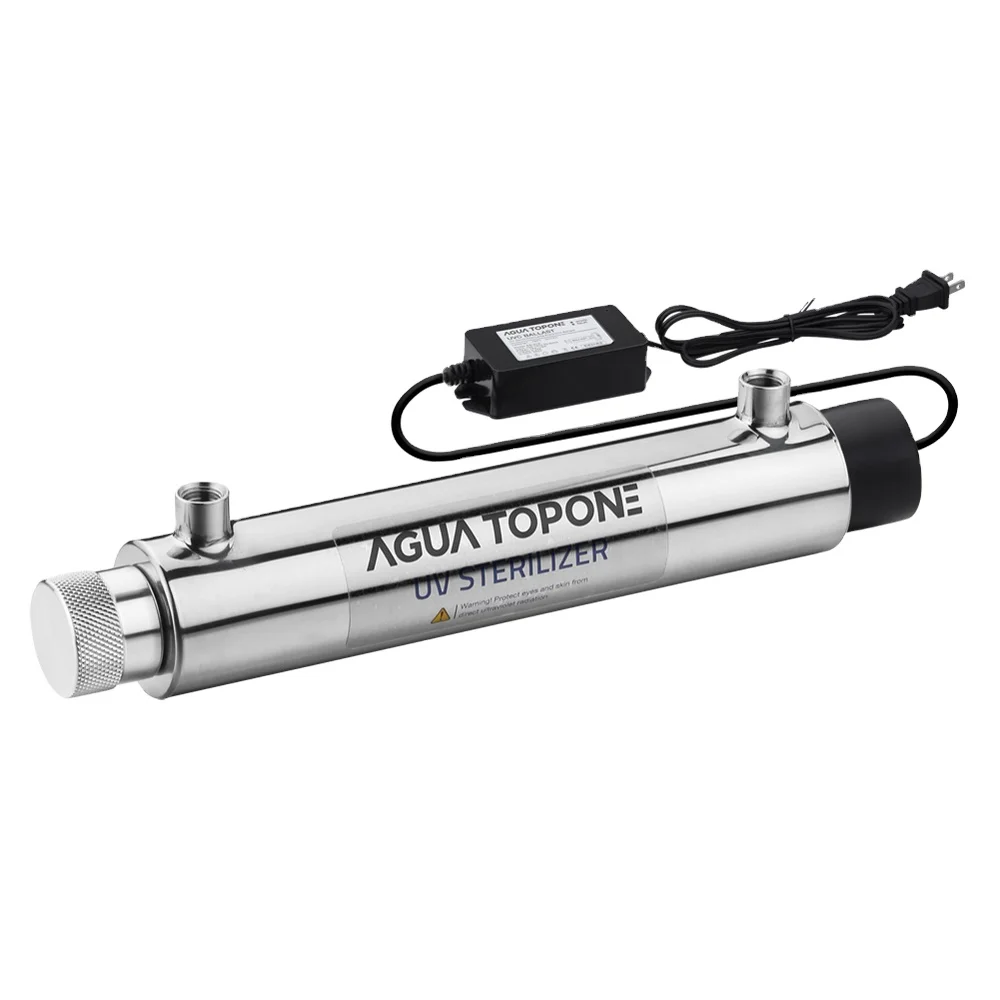 55W 12GPM/40W 10 GPM/35W 9GPM/ 30W 8GPM/25W 6 GPM/16W 2GPM/12W 1GPM/6W 0.5GPM stainless steel drinking water uv sterilizer