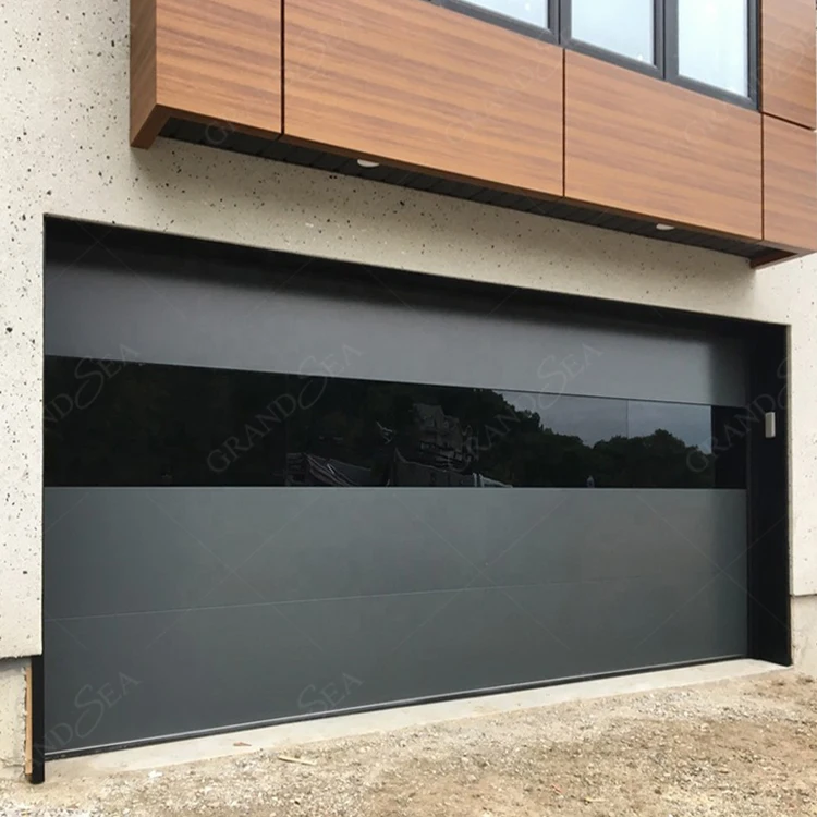 Grandsea Simple Design Remote Control Electric Garage Door Automatic Lifting Insulated Garage Door