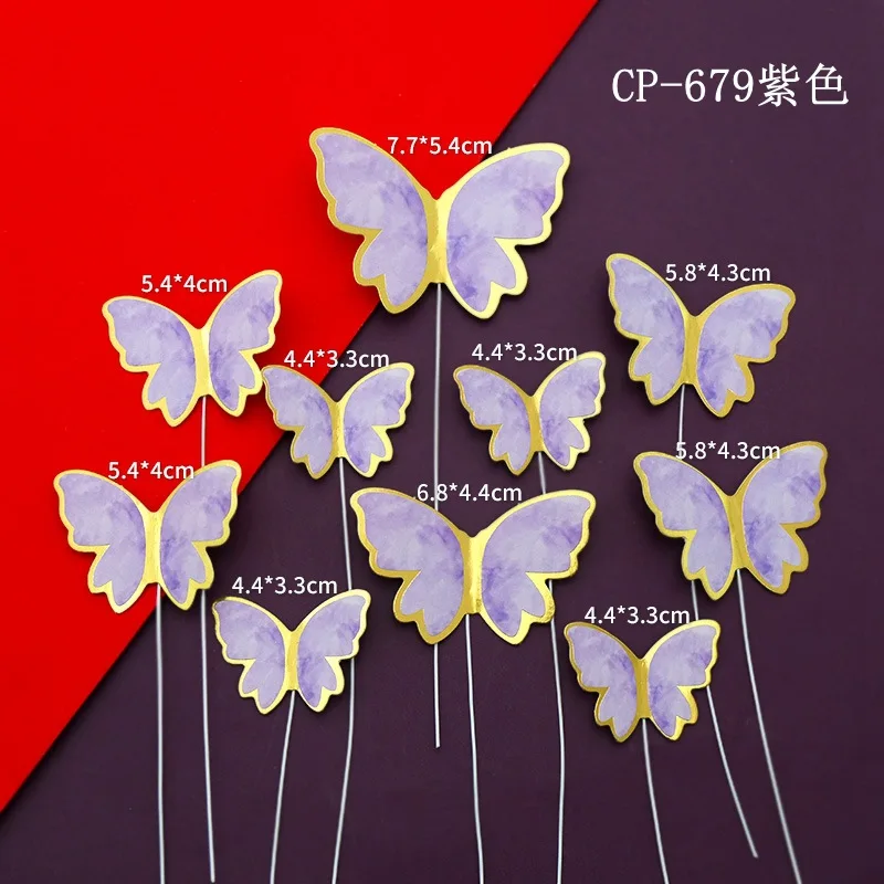 Wholesale cake decoration cake decoration birthday wedding butterfly cake topper