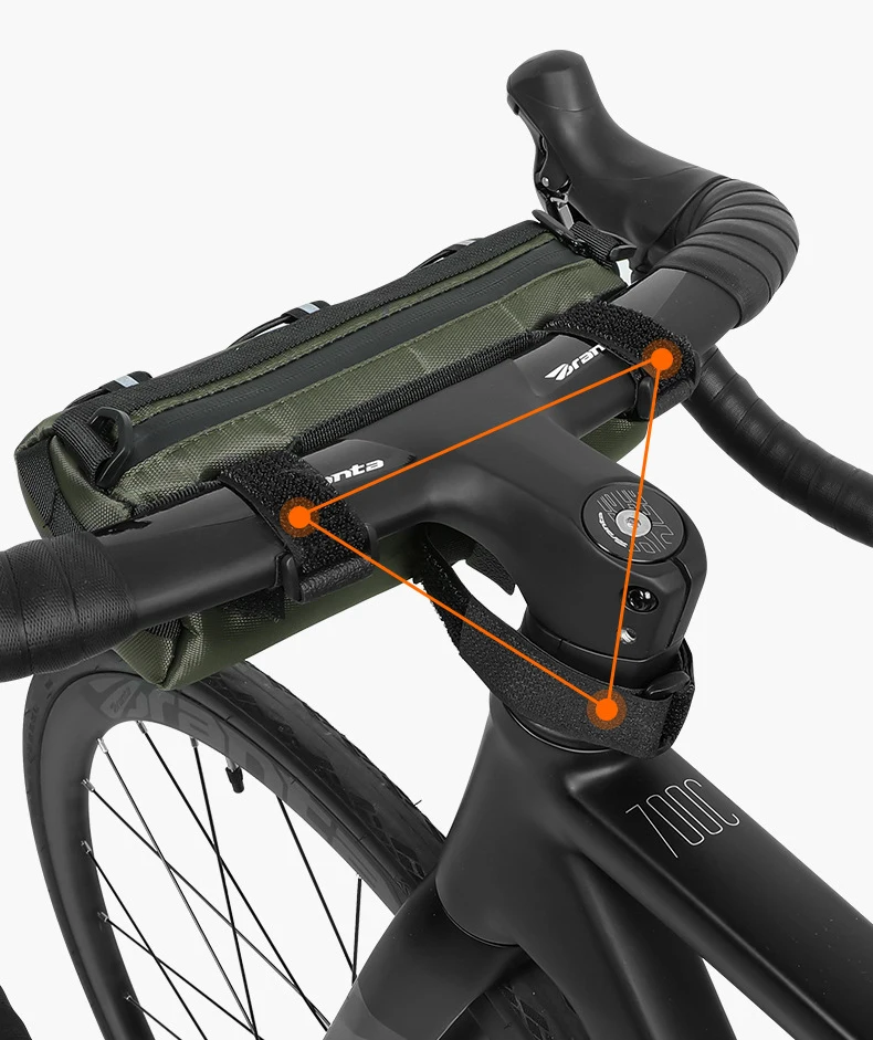 Large Capacity Bicycle Handlebar Bag Portable Waterproof Front Frame Storage Road Bike Durable Travel Riding PVC TPU Nylon