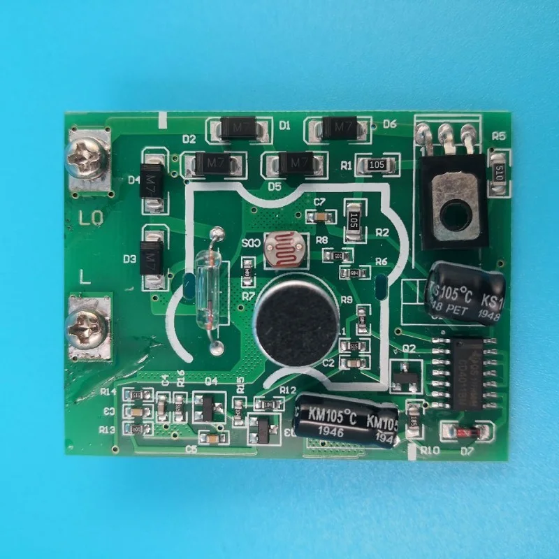 ABS 86 мм белый звук с подсветкой энергосберегающий переключатель две линии Ac170 ~ 250V коридор интеллигентая (ый) Задержка панель переключателя