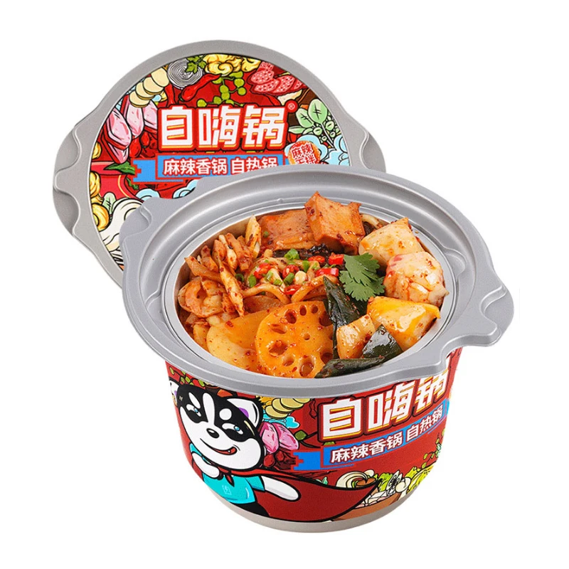 Spicy hot pot self-heating dry hot pot convenient quick 415g / barrel easy to carry anytime anywhere to eat hot pot