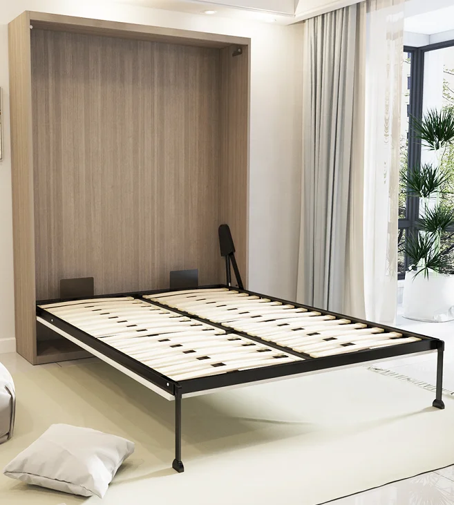 Lequan DIY Manual Murphy Bed Frame Easy Install Operation Pull-Out Floding Hidden Wall Bed Mechanism
