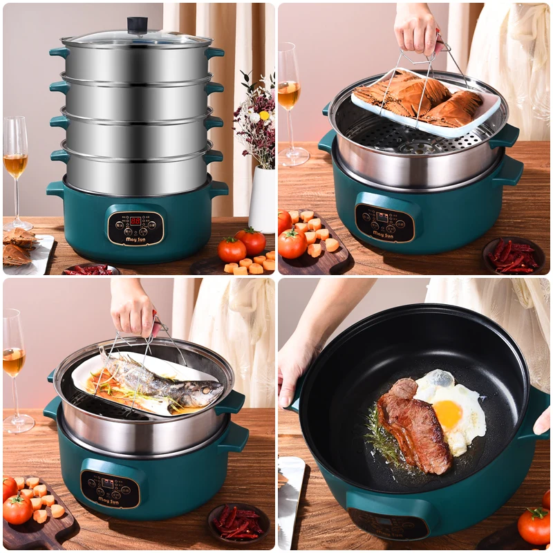 Multifunctional Large  Steam Cooker Stainless Steel Steamer Machine Rice Corn Electric Food Steamer for Food