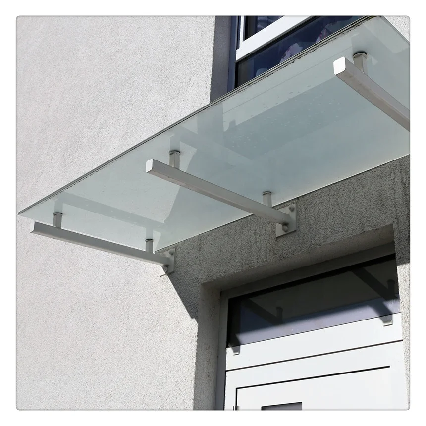 Custom Size 12.76mm Tempered Laminated Glass For Entrance Canopy