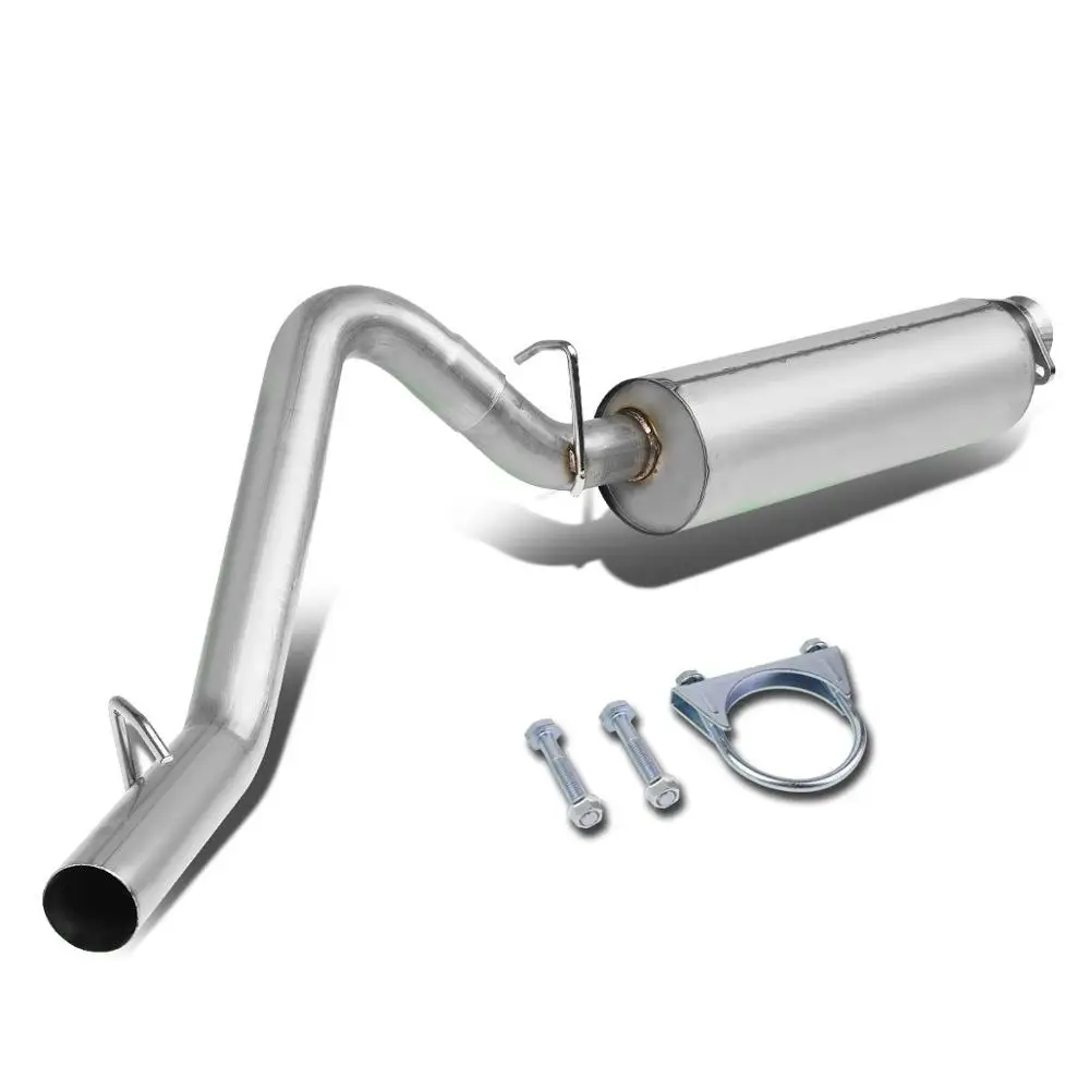 Stainless Steel Round 2.5 inches Muffler Catback Exhaust System TJ For Jeep Wrangler 2.5L 4.0L