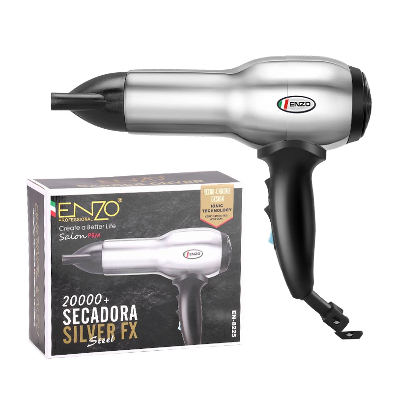 ENZO Strong Power Professional Portable AC Motor Blow Dryer Brushless metal Hair Dryer With Diffuser
