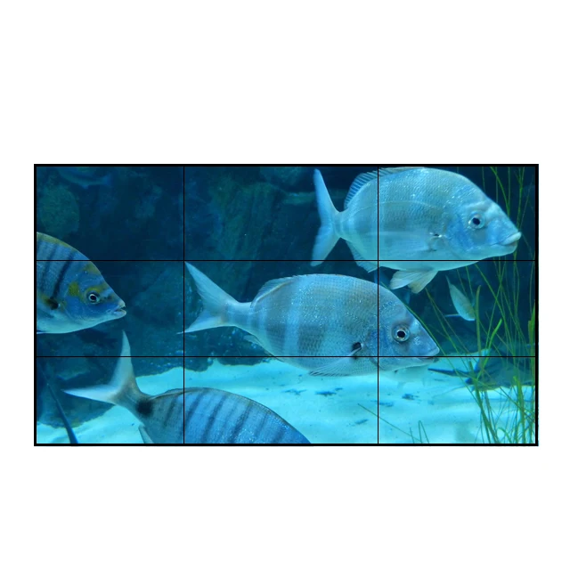 55 Inch 4K Original Digital Signage Wall Mount LCD Multi Screen Advertising Video Wall Player LCD 4x4 Lcd Splicing Screen