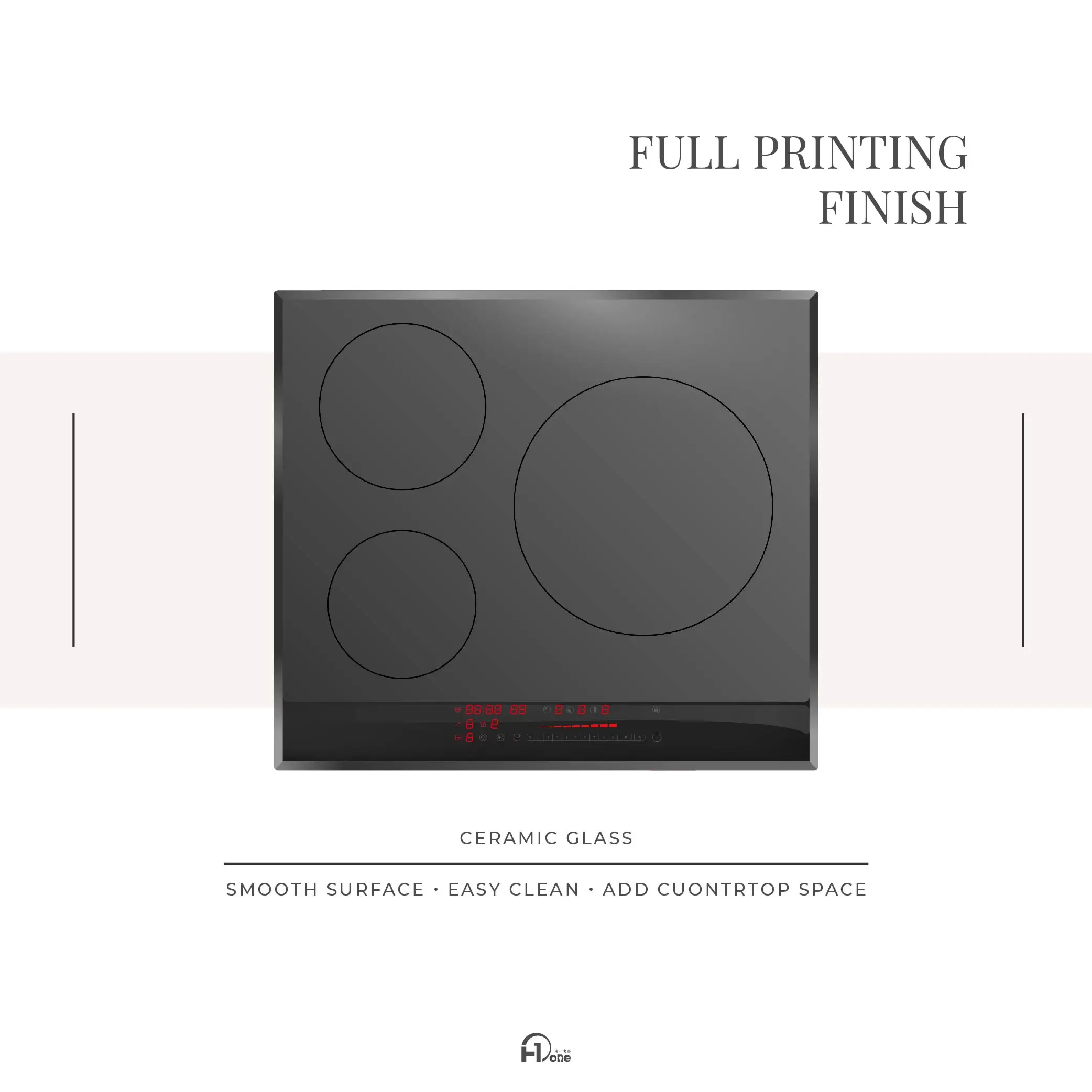 Индукционная плита с 3 зонами