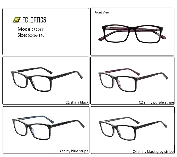 fast delivery ready stock acetate plastic eyewear spectacle frames eyeglasses optical frame