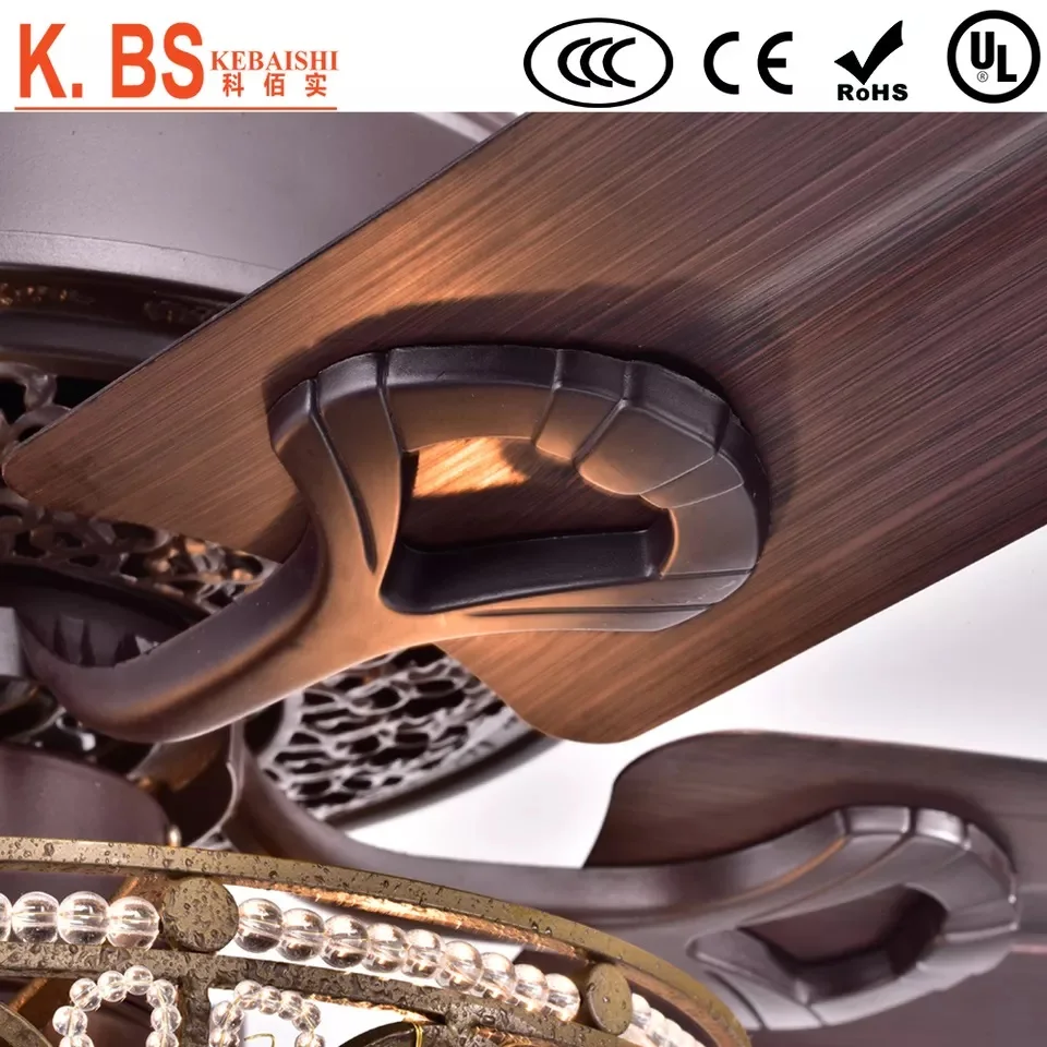 Perfect Painting Decorative Lighting Crystal Chandelier Pendant Pull Chain Ceiling Fans With Crystal Light