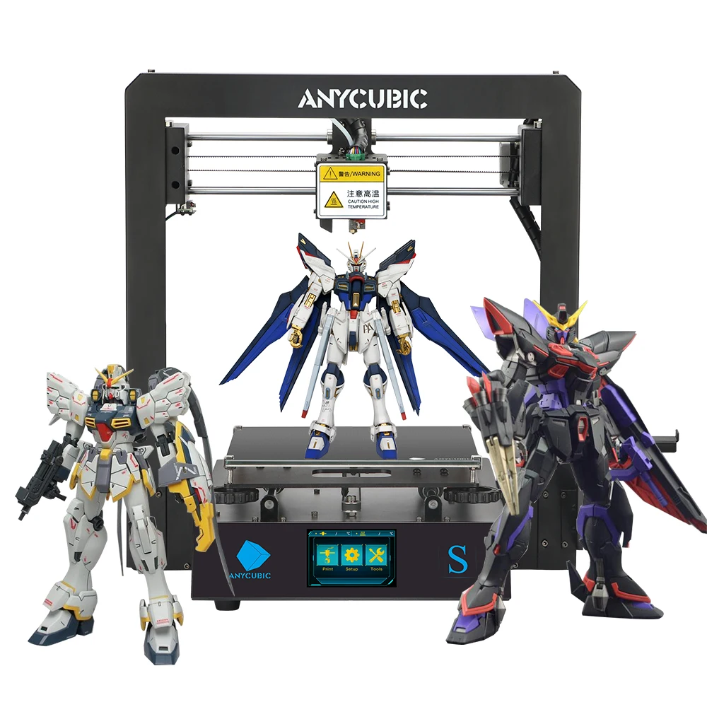 Цветной принтер Anycubic Mega S Bing, 3D нити, пла-печатные машины, FDM 3D-принтер