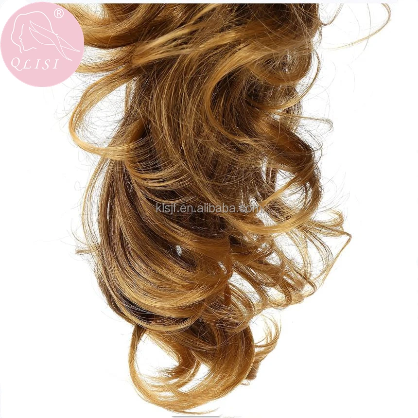 
claw clips hair extensions synthetic hair blonde ponytail 