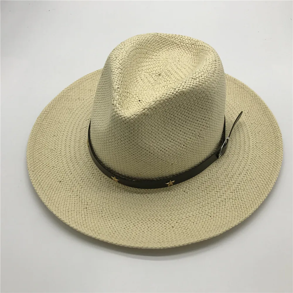 wholesale wide brim customized men panama paper straw hats