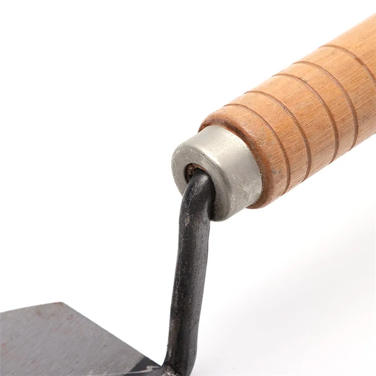 Практичный деревянной ручкой по бетону строительные ручные инструменты Совок кладки кирпича из углеродистой стали светло-коричневые брендовые BN-68
