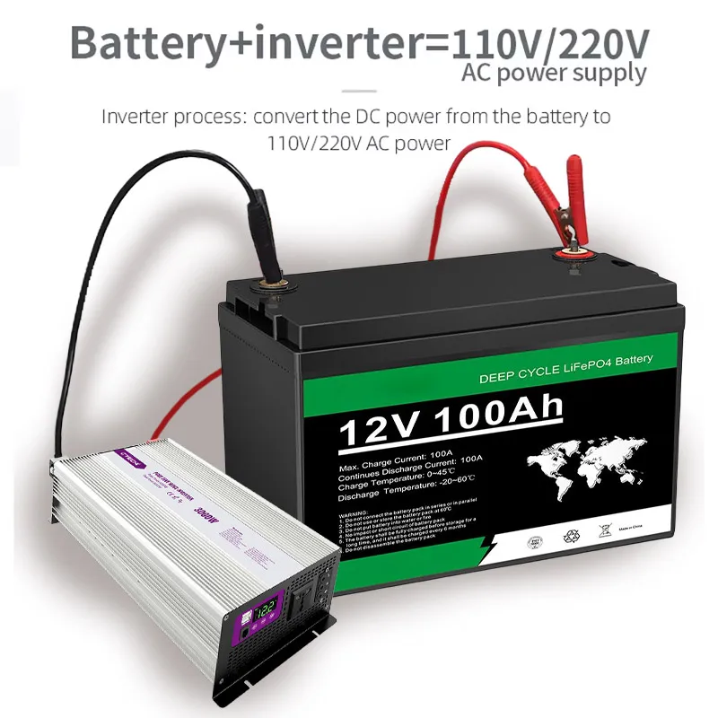Аккумулятор LiFePo4 12 В 24 48 100AH 200AH 300AH 400AH IP65 водонепроницаемая нагревательная панель настраиваемая батарея для хранения энергии