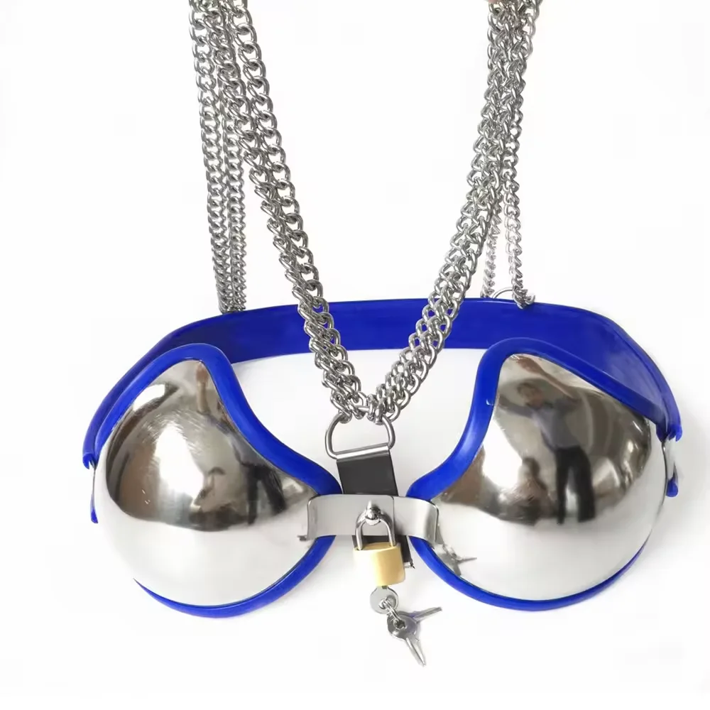 Sexy Bra Lingerie Stainless Steel Chastity Bra for Women Female Bra Cage Restraint Breast Cover