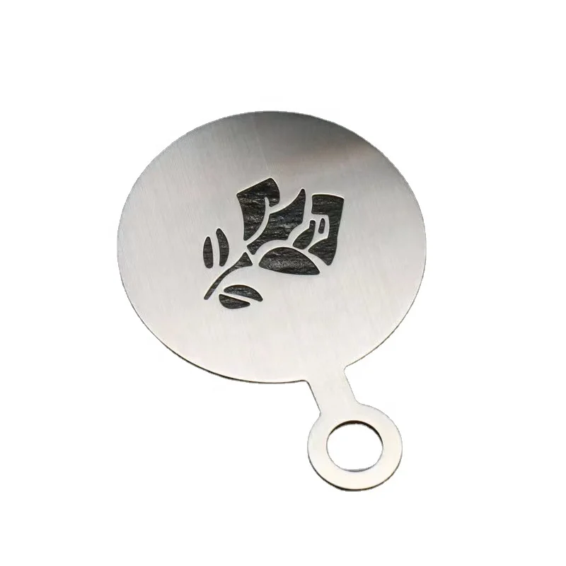 Milk Foam Printing Mold Stainless Steel  Latte Art Stencil for Decorating