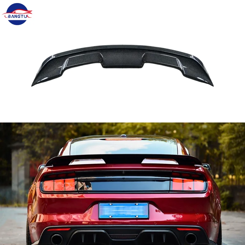 Car Rear Spoiler For Ford Mustang Shelby GT500 2015-2023 Wing Lip 2 Door Model ABS Car Exterior Spoiler Lip Boot Wing Lip