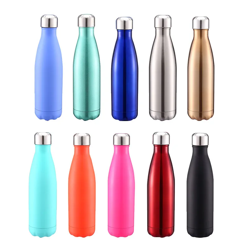 500ml Cola Vacuum Thermos Drink Bottle Stainless Steel Sports Insulated Water Bottles