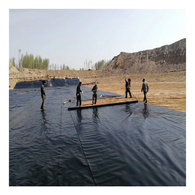 Большой пластиковый вкладыш пруда hdpe геомембраны 1 мм лист