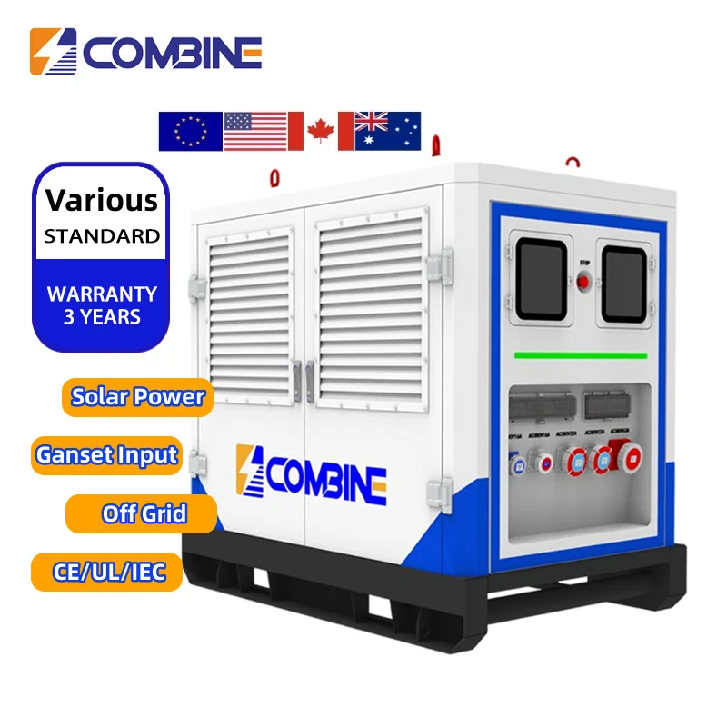 COMBINE 60kWh Hybrid Power Station Generator Solar Power 100kWh Commercial and Industrial Mobile Energy Storage System