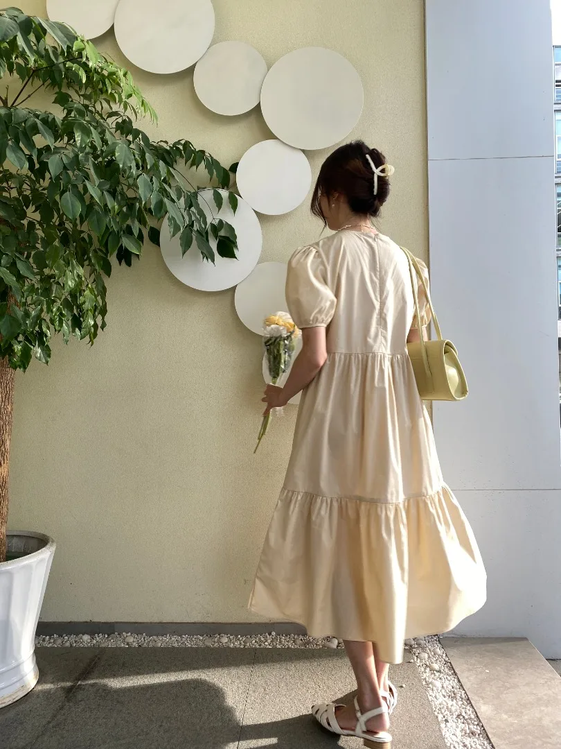 
Garment Direct Factory Summer Pink White 6 Colors Dress Fabric Women Summer Maxi Dresses For Dress Woman Material 